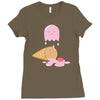 ice cream ghost Ladies Fitted T-Shirt