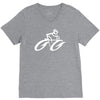 cyclist road bike biking V-Neck Tee