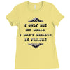 i only see my goals Ladies Fitted T-Shirt