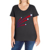 stars and stripes Ladies Curvy T-Shirt