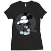 mickey mouse suicide Ladies Fitted T-Shirt