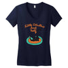 little cthulhu Women's V-Neck T-Shirt