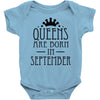 queens are born in september (2) Baby Onesie