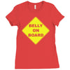 belly on board beer Ladies Fitted T-Shirt