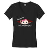 October Peeking Out Baby Girl Women's V-Neck T-Shirt