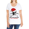 skull christmas Ladies Curvy T-Shirt