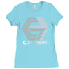 cannon films classic retro movie studio Ladies Fitted T-Shirt