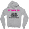 December Girl Hated By Many Zipper Hoodie