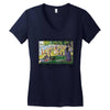 Georges Pierre Seurat A Sunday Afternoon On The island Of La Grande Ja Women's V-Neck T-Shirt