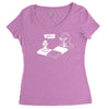 chess capture the pawn Women's Triblend Scoop T-shirt