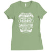 Super Cool Mommy Of A Freaking Awesome Daughter Ladies Fitted T-Shirt