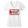 texas made lone star license plate Women's V-Neck T-Shirt
