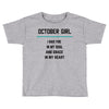 October Girl Toddler T-shirt