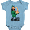 liver cancer awareness can do it Baby Bodysuit