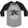 funny rfart ninja 3/4 Sleeve Shirt
