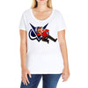 funny gaming Ladies Curvy T-Shirt