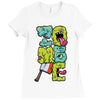 zombie font Ladies Fitted T-Shirt