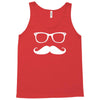 mustache glasses nerd Tank Top
