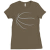 basketball sport bball streetball sportswear usa baskets ball Ladies Fitted T-Shirt