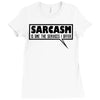 sarcasm services (2) Ladies Fitted T-Shirt