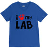 i love my lab labrador V-Neck Tee