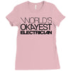 worlds okayest electrician Ladies Fitted T-Shirt