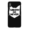 meow or never cat iPhoneX Case
