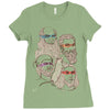 shh, the rat is our patron Ladies Fitted T-Shirt