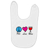 peace love wine Baby Bibs