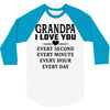I Love You Grandpa 3/4 Sleeve Shirt