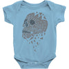 skull triangle Baby Onesie