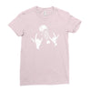 devil horns Ladies Fitted T-Shirt