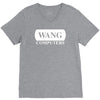 wang computers V-Neck Tee