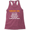 February Girl Hated By Many Racerback Tank