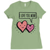 i love you mom Ladies Fitted T-Shirt