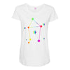 libra rainbow sign Maternity Scoop Neck T-shirt