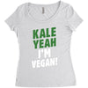 Kale Yeah I'm Vegan! Women's Triblend Scoop T-shirt