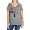 devil inside Ladies Curvy T-Shirt