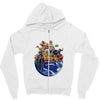world animal Zipper Hoodie