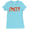 cancer logo Ladies Fitted T-Shirt