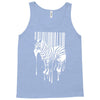 banksy street art zebra bar code Tank Top