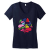 colorful art Women's V-Neck T-Shirt