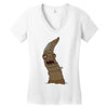 worm zombie Women's V-Neck T-Shirt