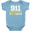 911 dispatcher heroes Baby Bodysuit