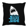 Come To The Shark Side Throw Pillow