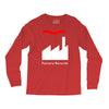 factory records   retro record label   mens music Long Sleeve Shirts