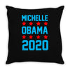 michelle obama 2020 Throw Pillow
