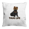thug life Throw Pillow