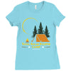 Total Solar Eclipse Camp Ladies Fitted T-Shirt