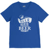 beer does not ask questions V-Neck Tee